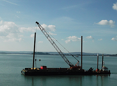 Repairs at Swanage Pier