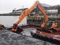 Dredging operations at Millbay